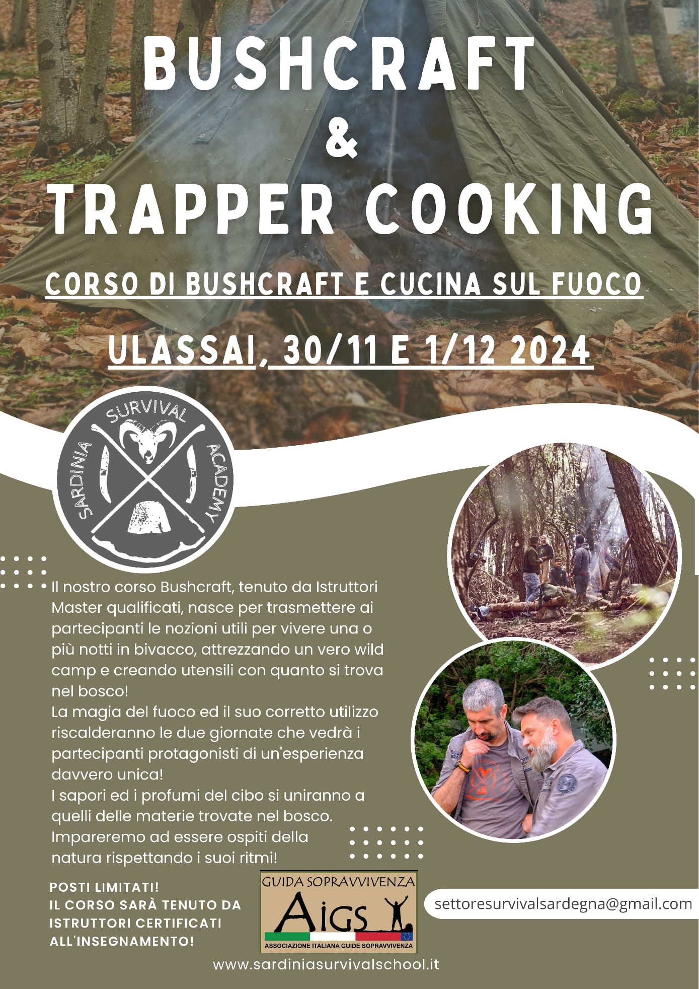 Bushtrap & Trapper Cooking - Ulassai 30/11 e 1/12 2024